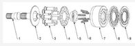 Pièces professionnelles de pompe hydraulique de la Sûre Danfoss, pièces de rechange de SPV23 MF23 Danfoss