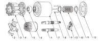 Pièces de rechange de pompe hydraulique de Rexroth pour Rexroth 31 séries A10VSO28/52 séries de Rexroth A10VO28
