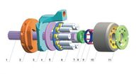 Pièces de pompe hydraulique de la haute performance K5V140 Kawasaki avec le piston de bloc-cylindres